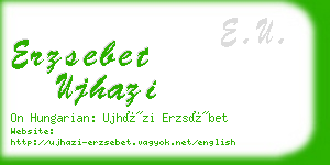 erzsebet ujhazi business card